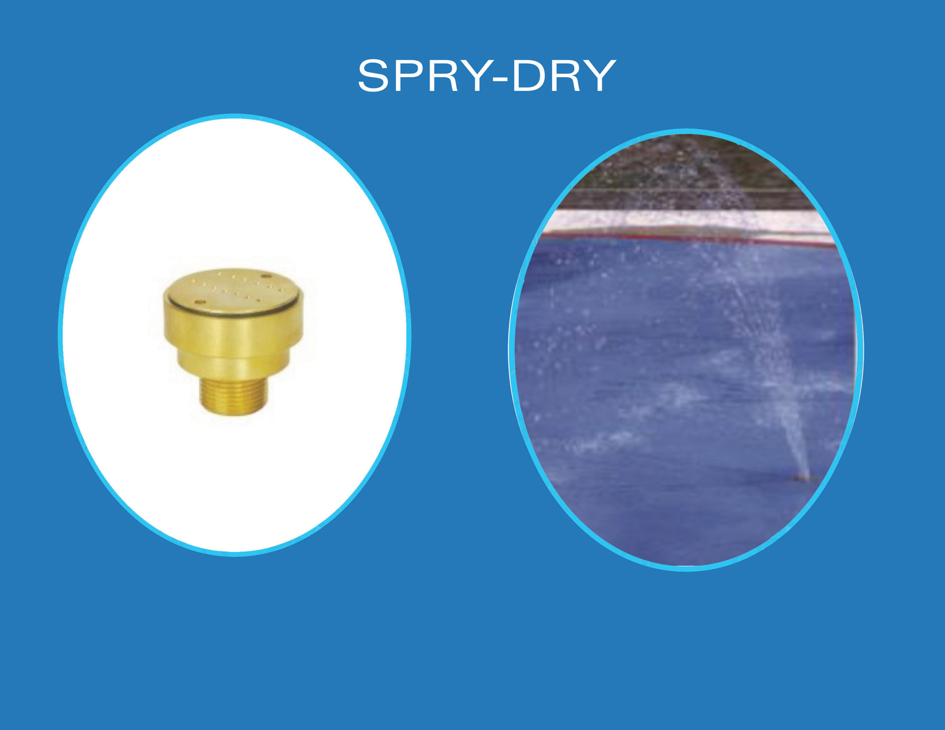 Boquilla Spray Dry para fuentes secas interactivas