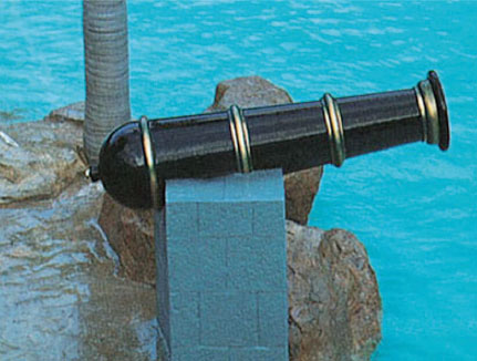 Cañón de agua para parque acuático
