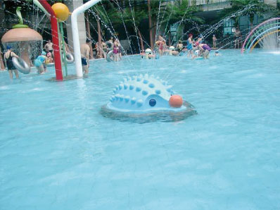Erizo de agua juego acuático infantil