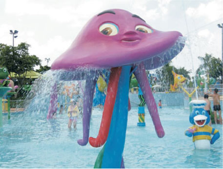 Funny Octopus juego acuático infantil