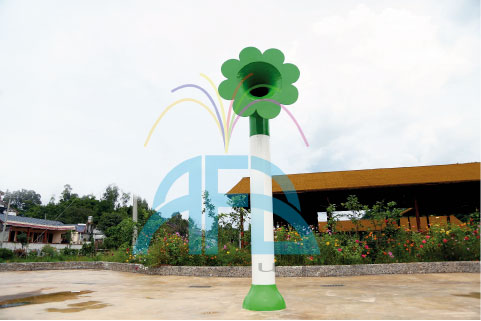 Sun Flower juego acuático de fibra de vidrio
